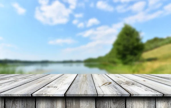 Fondo de mesa de madera vacío — Foto de Stock