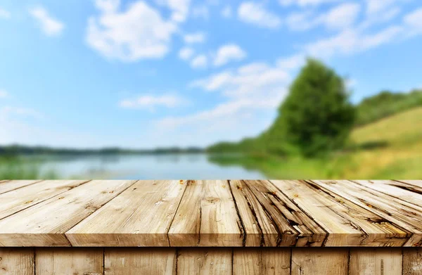 Fondo de mesa de madera vacío —  Fotos de Stock