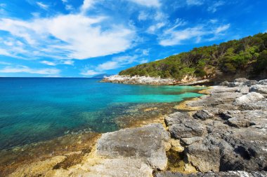 Greece islands landscape clipart