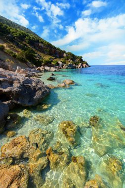Mediterranean sea landscape clipart
