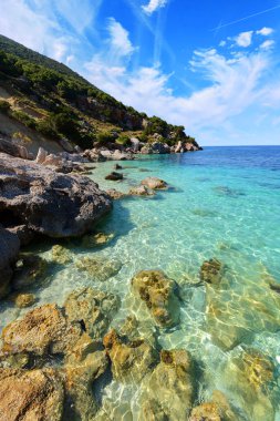 Mediterranean sea landscape clipart