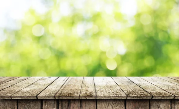 Lege houten tafel achtergrond — Stockfoto