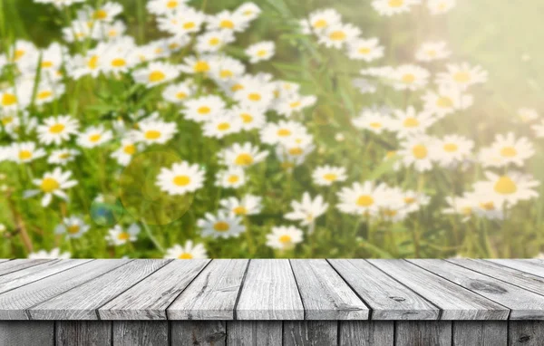 Leerer hölzerner Tisch Hintergrund — Stockfoto