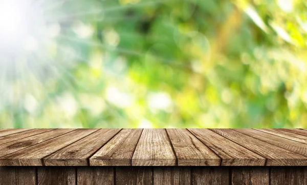 Empty wooden table background — Stock Photo, Image