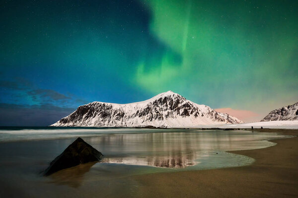 Aurora borealis over Norway