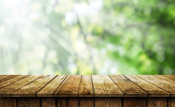 Empty wooden table background