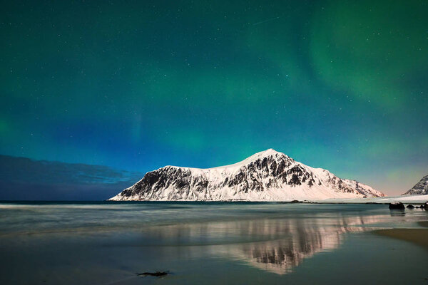 Aurora borealis over Norway