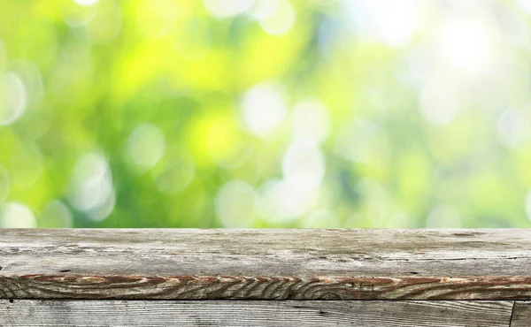 Empty wooden table background for display montages — Stock Photo, Image