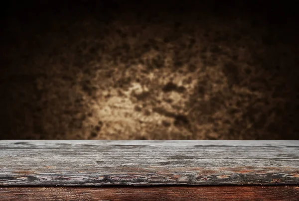 Puste stare drewniane tło stołu — Zdjęcie stockowe