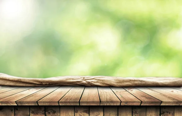 空木桌背景图 — 图库照片