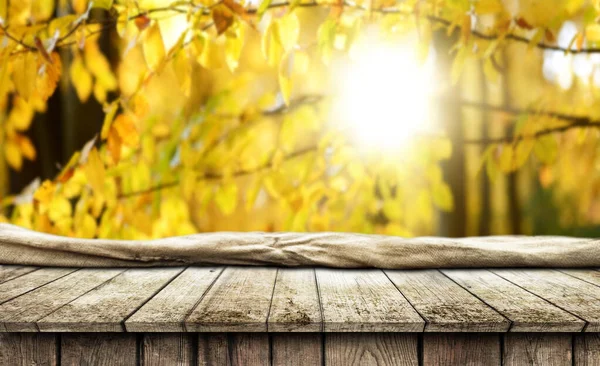 Empty wooden table background — Stock Photo, Image