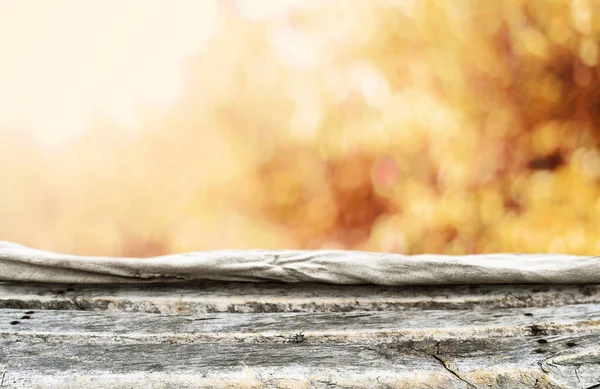 Empty old wooden table background — Stock Photo, Image