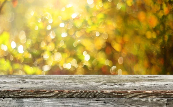 Empty old wooden table background — Stock Photo, Image