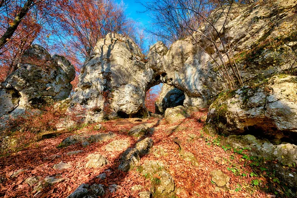 Τοπίο τη Jura Krakowsko-Czestochowska στην Πολωνία - twardowski — Φωτογραφία Αρχείου