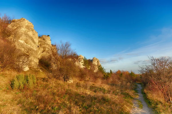 Τοπίο τη Jura Krakowsko-Czestochowska στην Πολωνία — Φωτογραφία Αρχείου