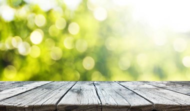 Boş eski tahta masa arkaplanı 