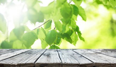 Boş eski tahta masa arkaplanı 