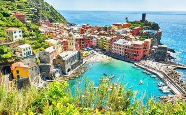 Vernazza - İtalya 'nın Cinque Terre kentindeki beş şehirden biri