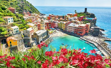 Vernazza - İtalya 'nın Cinque Terre kentindeki beş şehirden biri