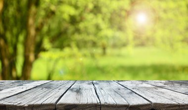 Boş eski tahta masa arkaplanı 