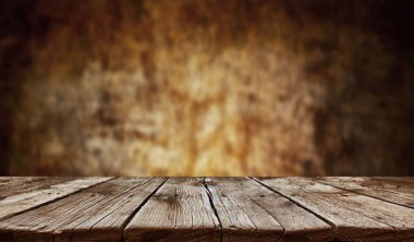 Boş eski tahta masa arkaplanı 