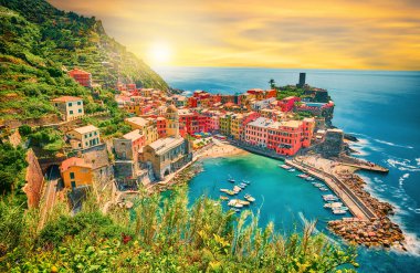 Vernazza - İtalya 'nın Cinque Terre kentindeki beş şehirden biri