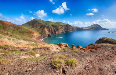 Madeira adasının manzarası - Portekiz