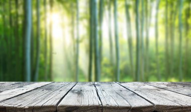 Boş eski tahta masa arkaplanı 