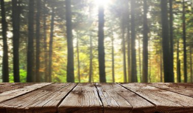 Boş eski tahta masa arkaplanı 