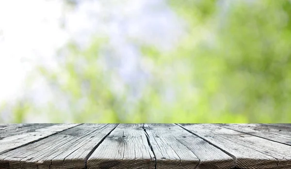 Lege oude houten tafel achtergrond — Stockfoto