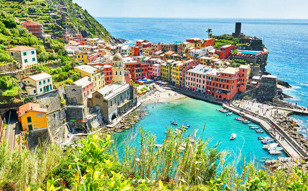 Vernazza - One of five cities in cinque terre, Italy