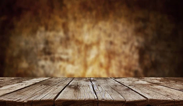 Fondo de mesa de madera viejo vacío — Foto de Stock