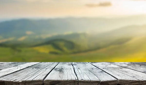 Lege oude houten tafel achtergrond — Stockfoto