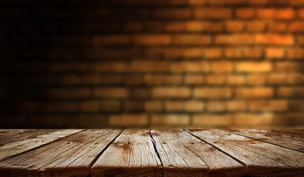 Esvaziar velho fundo de mesa de madeira — Fotografia de Stock