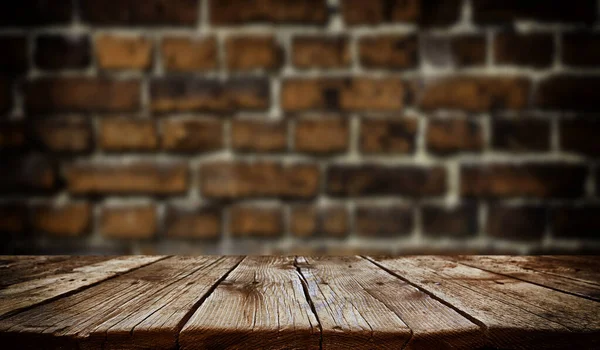 Vieux fond de table en bois vide — Photo