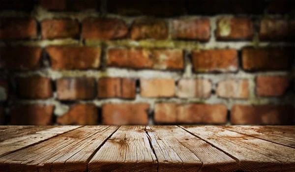 Fondo de mesa de madera viejo vacío — Foto de Stock