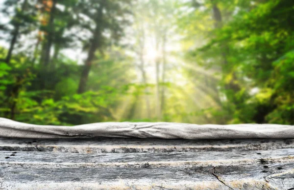 Empty wooden table background for display montages — Stock Photo, Image