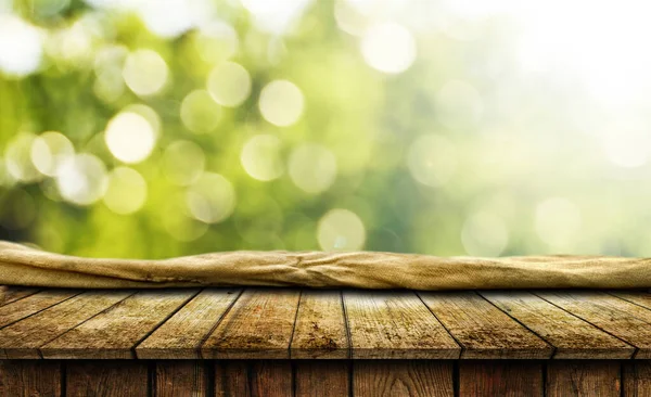 Fondo de mesa de madera vacío — Foto de Stock