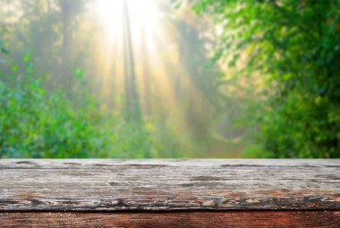 Boş eski tahta masa arkaplanı