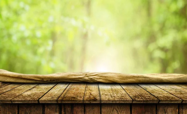 Empty wooden table background — Stock Photo, Image