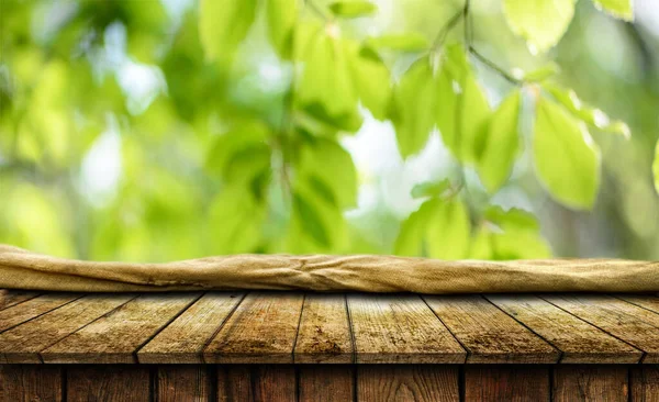 Empty wooden table background — Stock Photo, Image