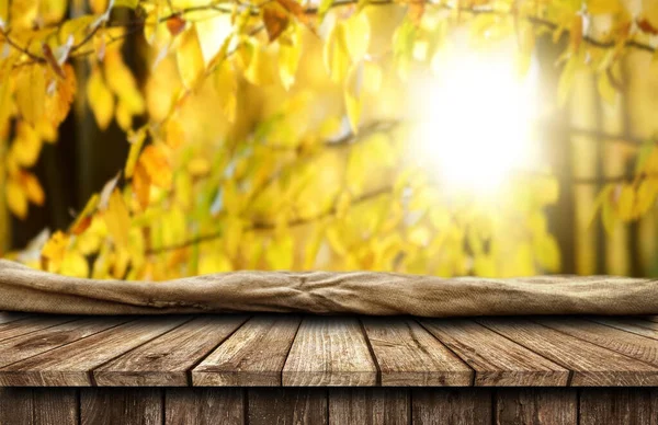 Empty wooden table background — Stock Photo, Image