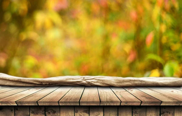 Fond de table en bois vide — Photo