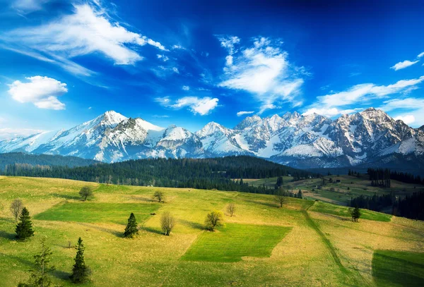 Paisagem de montanhas polonesas Tatry — Fotografia de Stock