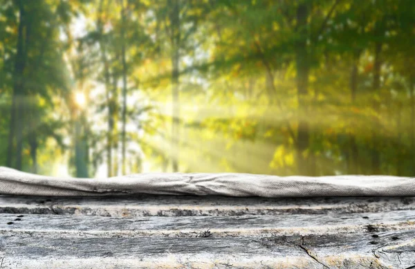 Empty wooden table background for display montages — Stock Photo, Image