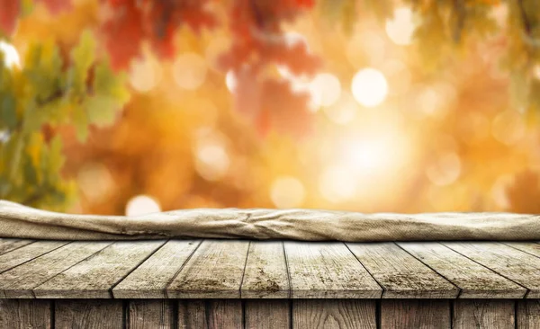 Vieux fond de table en bois vide — Photo