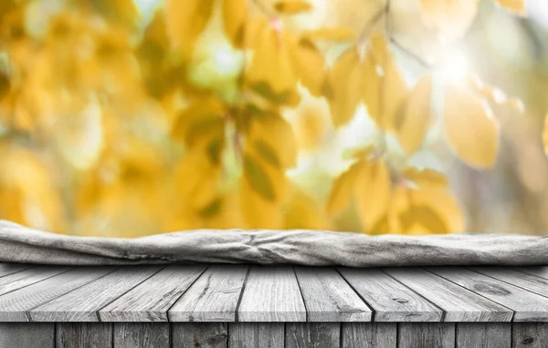 Prázdný starý dřevěný stůl pozadí — Stock fotografie