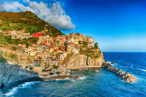 Знамените місто Манарола в Італії - Cinque Terre, Liguria — стокове фото