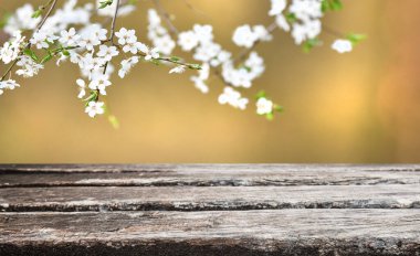 Boş eski tahta masa arkaplanı