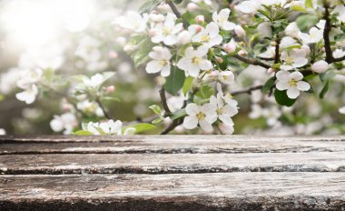 Boş eski tahta masa arkaplanı
